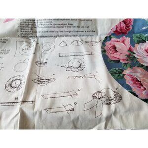 Craft Kit Printworks Garden Party Hat Flowers Greenery Cotton